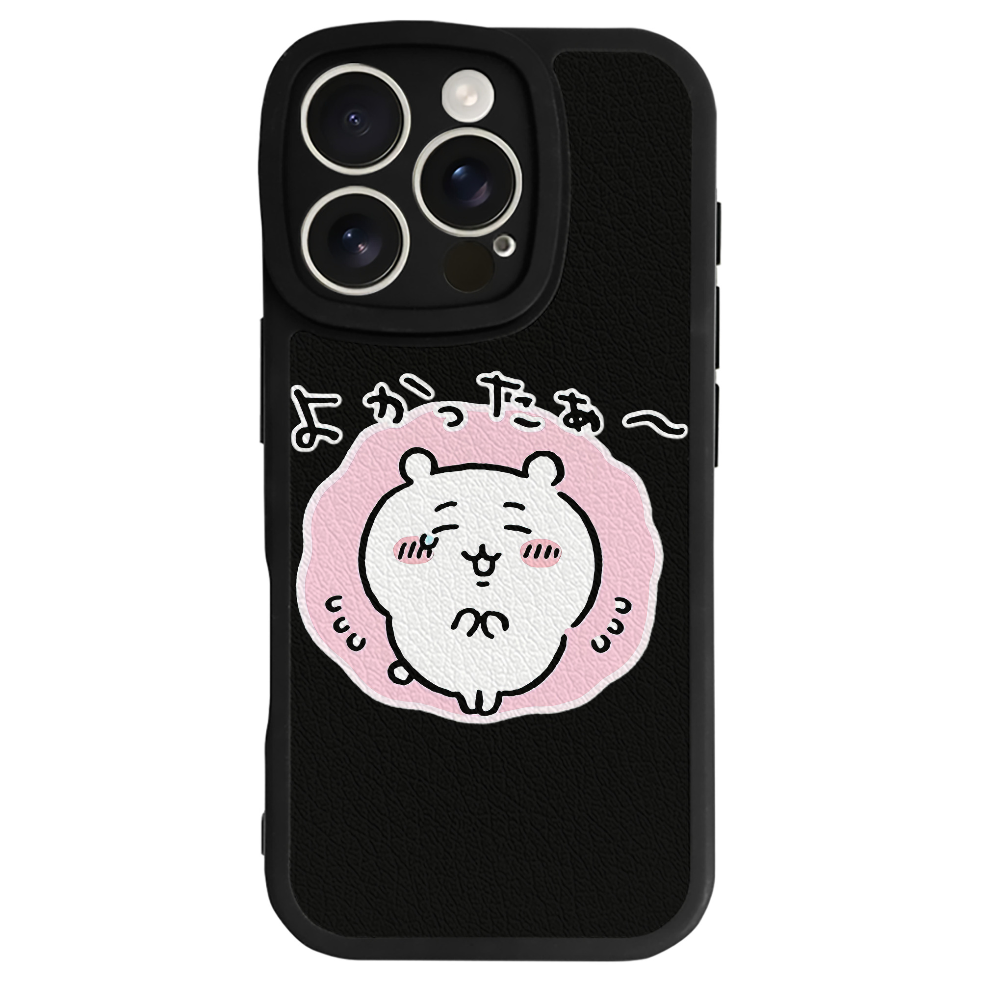 （画像用） ちいかわ ちいかわ Chii-kawa chiikawa 【iPhone 16シリーズ対応】シリコンスマホケース（レザー調） 材質：シリコン